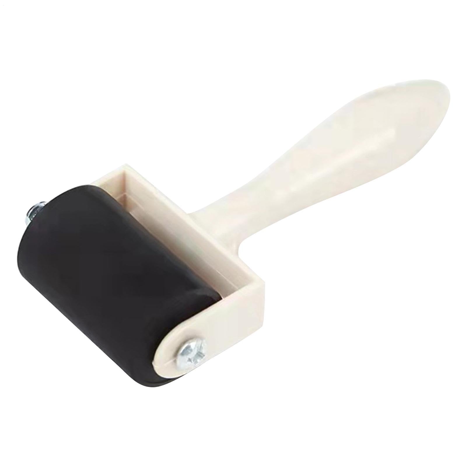 Rouleau Colle - Rouleau Papier Peint Manche Bois | Pinceau et Applicateur d'encre pour Scrapbooking, Impression, Papier et Création