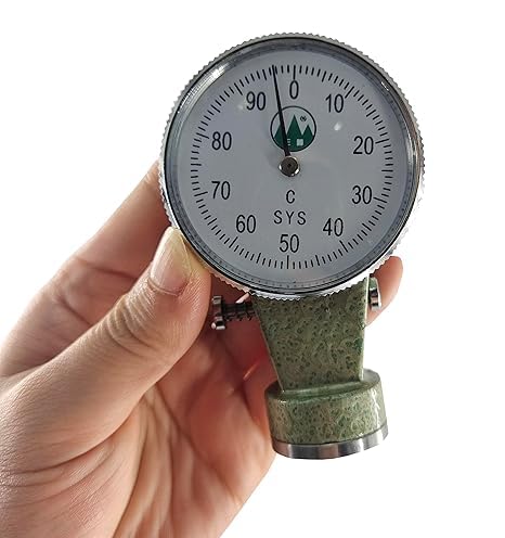 Sand Mould Surface Hardness Tester Handheld Sand Mould Surface Durometer C Type with Maximum Load 1500G Compression Stroke 2.50MM Load Under Pressure 180G