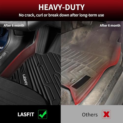 Image of LASFIT Floor Mats for Ford Bronco Sport 2021-2025 2026 with a Carpet Floor