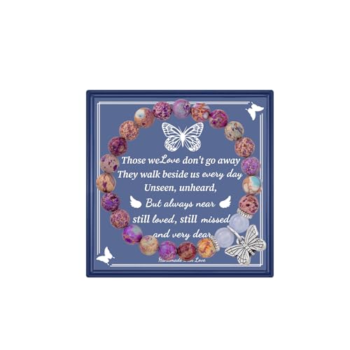 LINY Memorial Gifts for Loss of Loved One Grief Bracelet Sympathy Gift for Loss of Mother Father Son Daughter