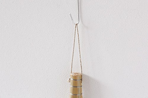 Image of KAGOYA Sasara Bamboo Brush for Frying Pans and Woks (4.7inch / with Strings) Scrub Brush