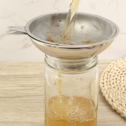 Serinar LOUDOU-B Canning Funnel With Stainless Steel Filter For Wide Mouth Mason Jars thumb #5