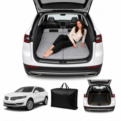 Image of Car Mattress for Nautilus MKX 2016-2018, Upgraded Non-Inflatable Thickened Foam SUV Car Camping Mattress, Foldable Trunk Sleeping Pad Car Bed Mattress for Road Trips Camping Travel
