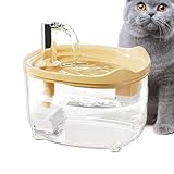 Wasserbrunnen - 1.5L Leise Automatisch Katzenbrunnen Hund Wasserspender Wasserspender Katzenbrunnen | Elektrische Keramik Edelstahl Pumpe für Kätzchen Welpen Kleintiere und für Indoor