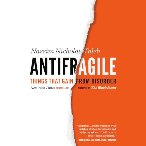 Antifragile Audiolibro Por Nassim Nicholas Taleb arte de portada