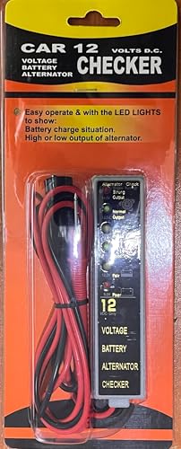 12V Araç Aküsü ve Alternatör için LED Göstergeli Voltaj Test Cihazı