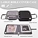 Xihan Waterproof Bible Cover Case for Women,Quilted Bible Case with Leather Handle and Bible Study Kit Includes 5 Pens, 12 Highlighters, 72 Tabs,Bible Journaling Supplies (Black)