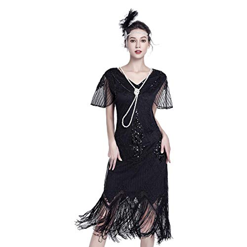 JICAGOM Flapper Dresses 1920s Gatsby Roaring 20s Great 1920 Dress for Women...