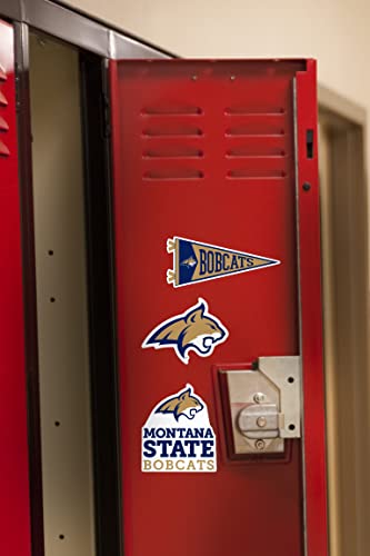 Image of Montana State University 8ct Vinyl Large Deluxe Stickers Variety Pack - Laptop, Water Bottle, Scrapbooking, Tablet, Skateboard, Indoor /Outdoor - Set of 8