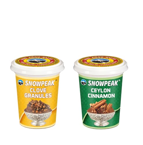 Snowpeak Combo of Clove Granules (50 g) and Ceylon Cinnamon (40 g) | 100% Pure Product | Premium & Original | No added Suger | No Artificial Sweeteners | organic | Healthy Masale