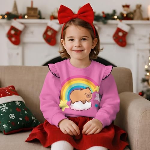 Sweatshirts Shirt Tee Tops for Toddler Girls Size 1-8Y Long Sleeve Crew Neck Sweatshirts Shirt2