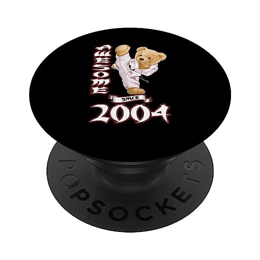 19 cumpleaños hombre mujer 2004 impresionante karate judo Buddy PopSockets PopGrip Intercambiable