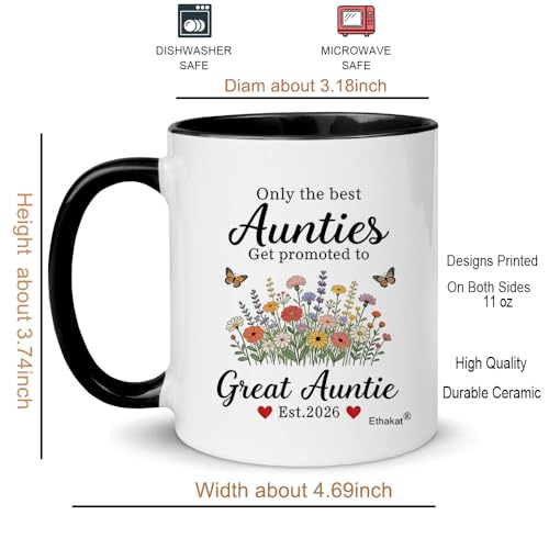 Set de Tazas Promoted To Great Aunt Uncle 2026 11oz miniatura 4