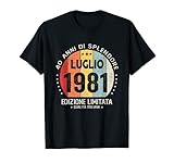 Photo Gallery vintage luglio 1981 donna uomo regalo per 40 anni compleanno maglietta Photo Gallery vintage luglio 1981 donna uomo regalo per 40 anni compleanno maglietta