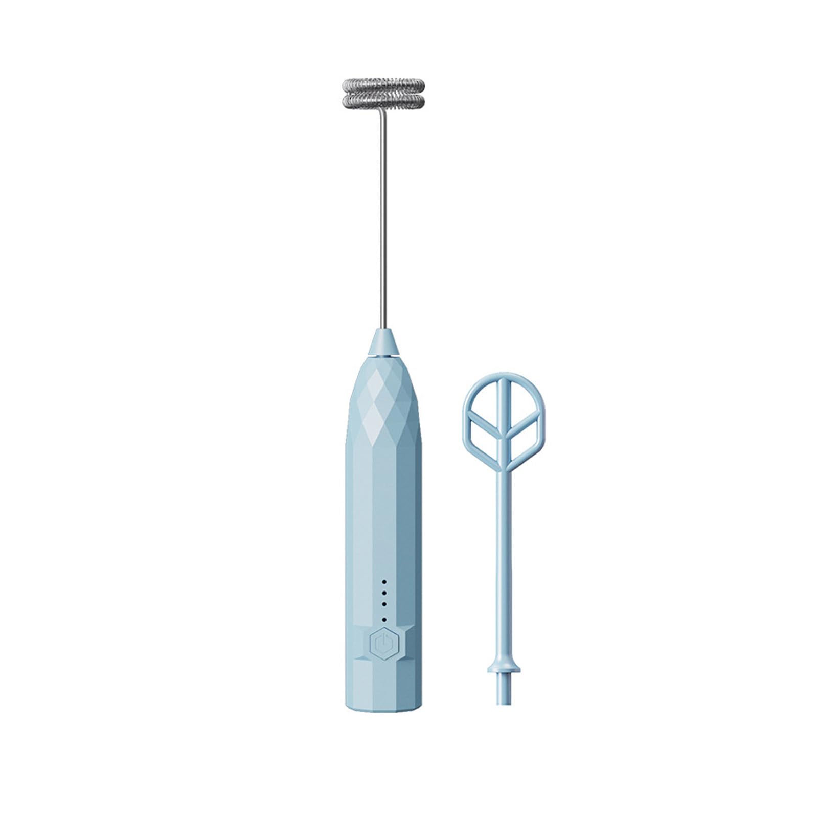 Quick Spume Maker Electric Hand Whip Rechargeable Battery Run for Coffee Milk Mixing Detachable Rustless Rod Low Maintenance Small Device for Baking