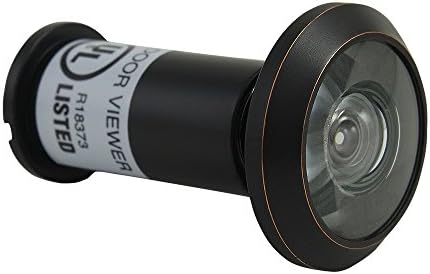 Pack of 10 ABH Solid Brass 200 Degree Peephole Door Viewer UL Rated Glass Lenses Oil Rubbed Bronze