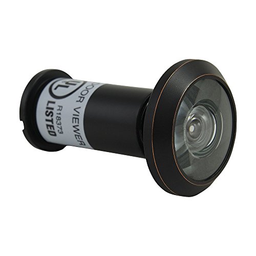 Pack Of 10 Abh Solid Brass 200 Degree Peephole Door Viewer Ul Rated Glass Lenses Oil Rubbed Bronze #TOP18