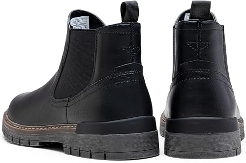 Image of Jousen Men's Chelsea Boots Casual Slip On Ankle Boots with Memory Foam