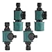 Produktbild LUMOOM 4 Stück Gartenschlauch Kupplung 1/2 Zoll, Schnellverbinder Set mit Regulierventil, praktischer Schlauchverbinder und Adapter für Gartenschläuche