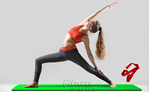 Fitness Mantra® 6mm Large Yoga Mat With Carrying Strap, High Density Anti-Skid for Men & Women Fitness Flooring Workout Sweat Proof for Gym/Home/Outdoor Workout (Green) (B08P3GQ1F5) Amazon Price History, Amazon Price Tracker