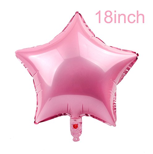 Image of Party Propz 18 Inch Star Shape Foil Balloon- 8Pcs| Girl Birthday Decoratio /Baby Shower | Bday Decoration /Star Shape Balloons for Decorations /Birthday Balloons for Decoration
