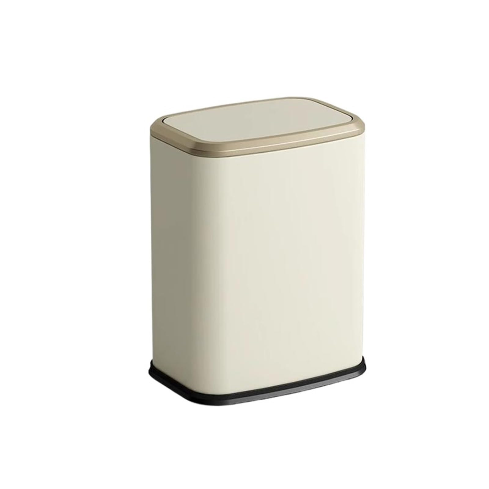 ZYYANSHOP Trash Cans Trash Bin with Swing Lid, Can with lid, Stainless Steel Garbage for Office Bathroom Bedroom Wastebasket Garbage(White)