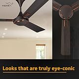 V-Guard Exado Pro Decorative Ceiling Fan with Anti-Dust Technology (1200 mm, 3 Year Warranty) (Choco Brown Matte)