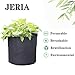 JERIA 8-Pack 3 Gallon Grow Bags, Aeration Fabric Pots with Handles, Heavy Duty Thickened Nonwoven Grow Pots with 8 Pcs Plant Labels