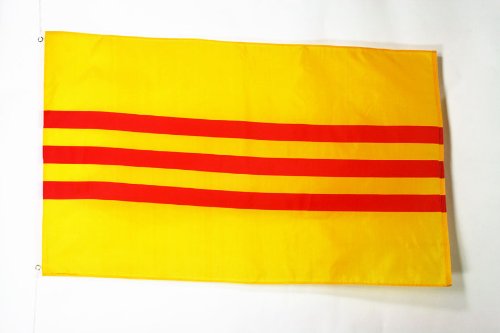 AZ FLAG, South Vietnam Flag, 2x3 Ft- 100D Polyester Vietnamese Banner with Two Metal Grommets, Fade Resistant, Vivid Colors
