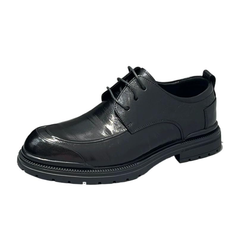 British Style Lace-Up Genuine Leather Breathable High End Pure Cowhide Business Casual Shoes