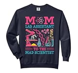 Mom Lab Assistant To The Mad Scientist Party Birthday Comfort Colors Adult Sweatshirt