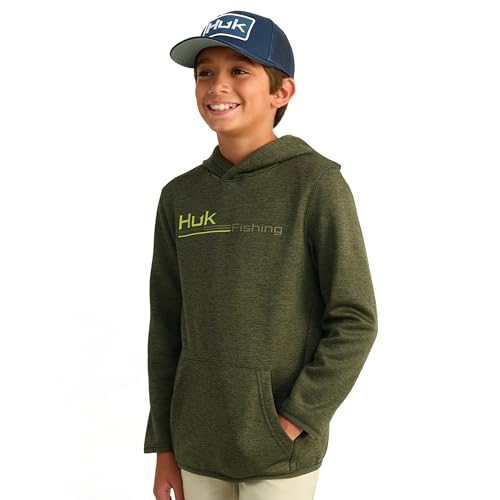 HUK Boys' Coldfront+ Graphic, Performance Fishing Hoodie for Kids