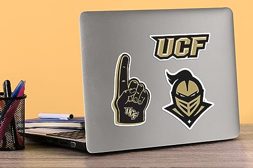 Image of University of Central Florida 9ct Vinyl Large Deluxe Stickers Variety Pack - Laptop, Water Bottle, Scrapbooking, Tablet, Skateboard, Indoor /Outdoor - Set of 9