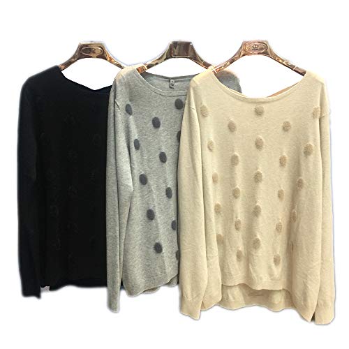 Blusa Plus Size De Tricot Poá Com Pelucia Trfpi80553 AREIA M