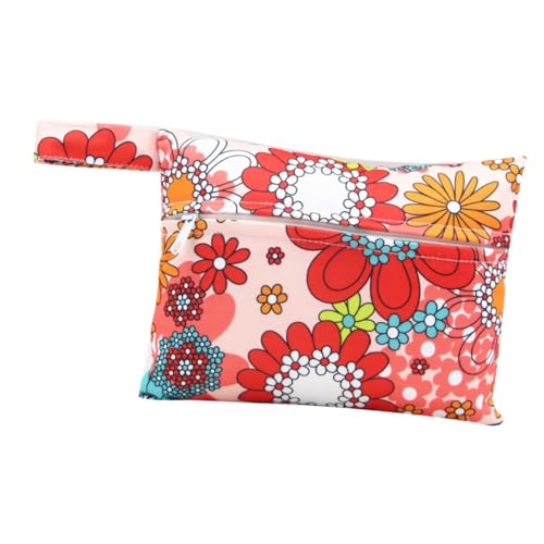 Hemobllo Compresas de Bambú Lavables Reutilizables Súper Absorbentes con Alas y Broche Toallas Sanitarias Hipoalergénicas para Mujer de Unidades con Bolsa de Almacenamiento Protección para