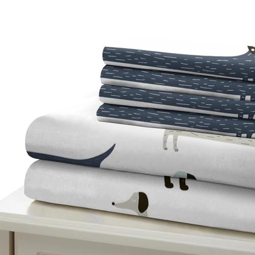 Parure de lit chiot blanc ultra douce en microfibre premium - 7
