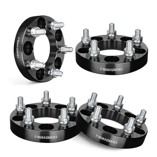 EVIL ENERGY 5x4.5 Wheel Spacers 1 inch Compatible for Ford 1994-2014 Mustang,...