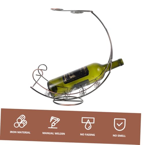 Casier à bouteilles suspendu GARVALON pour vin et verres - 8