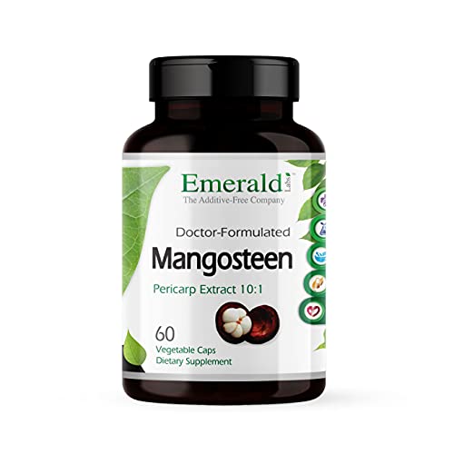 Emerald Labs Mangosteen - with Mangosteen Pericarp Powder and Extract for Glucose Management Support - 60 Vegetable Capsules