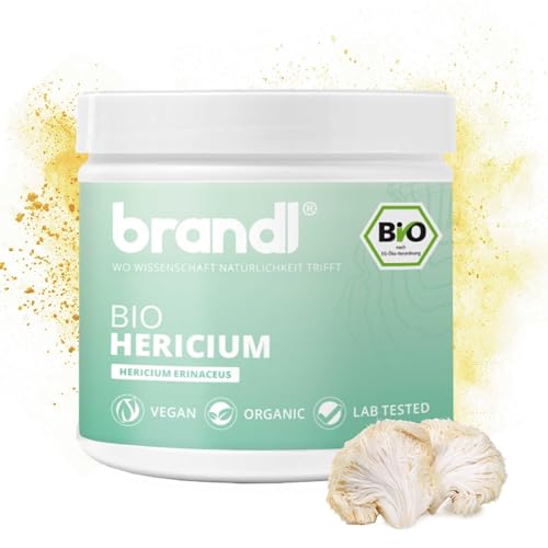 Hericium brandl Bio Löwenmähne (Erinaceus) mit 900 mg pro Kapsel