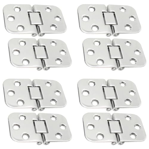 Charnière en acier inoxydable de qualité marine 8 pièces miroir bateau RVS