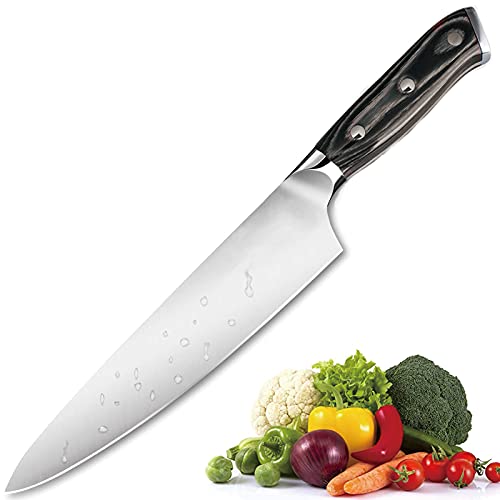 Chef Knife,Pro Kitchen Knife 8 Inch Chef's Knives,Premium German Stainless Steel Forged with Suitable for Kitchen Restaurant