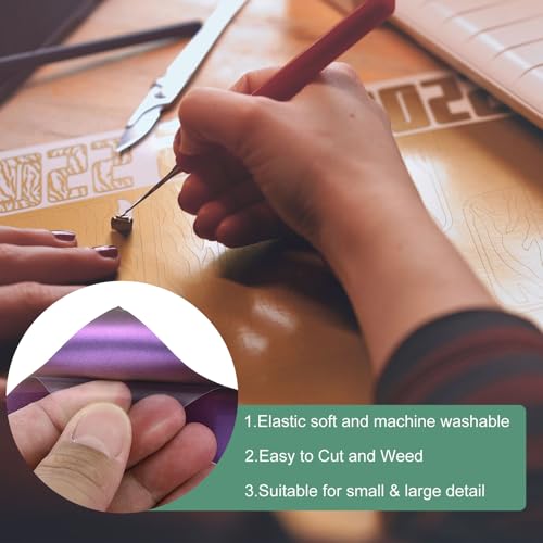 Rouleau HTV violet doré pour machine à découper le vinyle thermocollant - 5