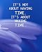 Produktbild IT'S NOT ABOUT HAVING TIME. IT'S ABOUT MAKING TIME.: College Ruled Composition Notebook With Motivational Sayings - Beautiful Lavender Lily On Stunning Blue Background