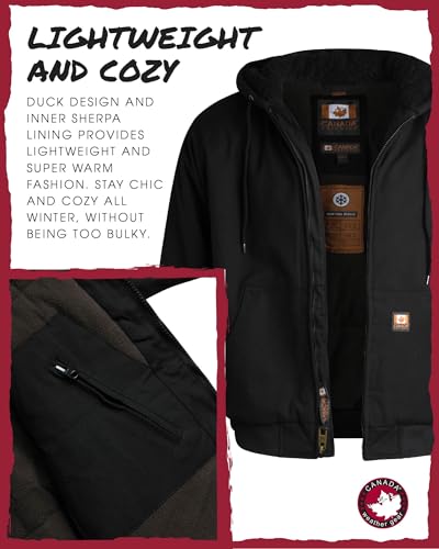 CANADA WEATHER GEAR Men's Winter Puffer Coat - Heavyweight Insulated Quilted Outerwear Bubble Jacket for Men (Sizes: M-XXL)4