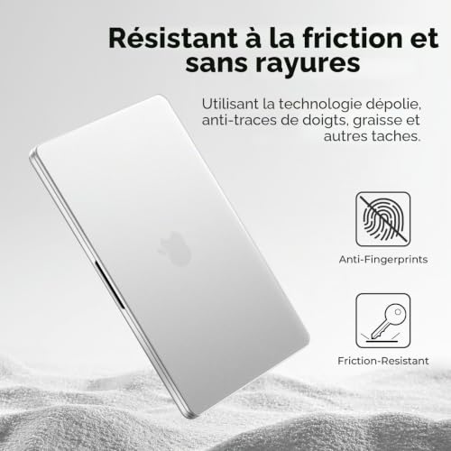 Coque MacBook Pro 16 Évite les Rayures et Empreintes Housse Rigide PP A2485 M3 M5