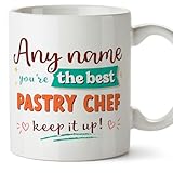 MUGFFINS Tazas Personalizadas para REPOSTERA mujer - En Inglés - Keep it up! - 11 oz / 330 ml - Regalo Personalizable original y divertido