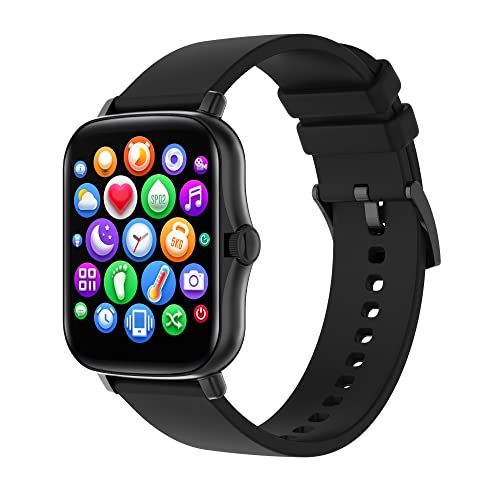 Smart Watch for iPhone Android, CHOKOVIE 1.69 inch Touch Screen Fitness Tracker Smartwatch, Heart Rate, Blood Pressure, Sleep Monitor, Pedometer, IP68 Waterproof Activity Tracker for Men Women, Black Smart Watch for iPhone Android, CHOKOVIE 1.69 inch Touch Screen Fitness Tracker Smartwatch, Heart Rate, Blood Pressure, Sleep Monitor, Pedometer, IP68 Waterproof Activity Tracker for Men Women, Black
