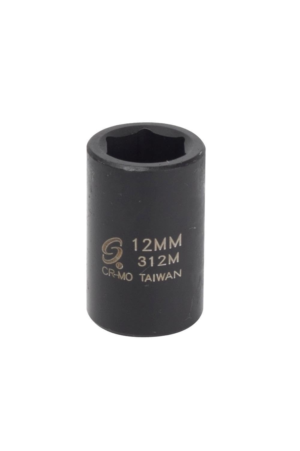 Sunex 312M 38-Inch Drive 12-Mm Impact Wrench Socket