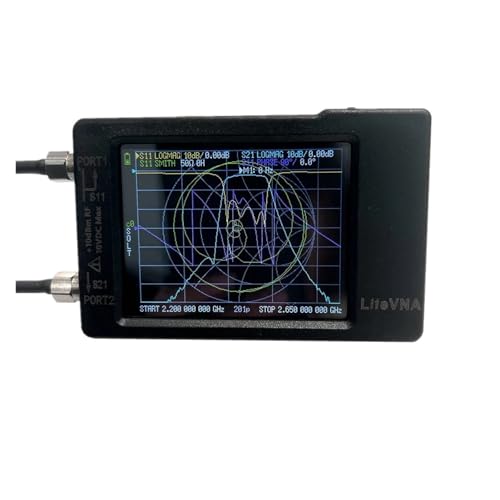 TIEOAXFT Analizador de Red 62 50 KHz ~ 6,3 GHz 2,8 Pantalla táctil Analizador de Antena Vector HF VHF UHF Actualización